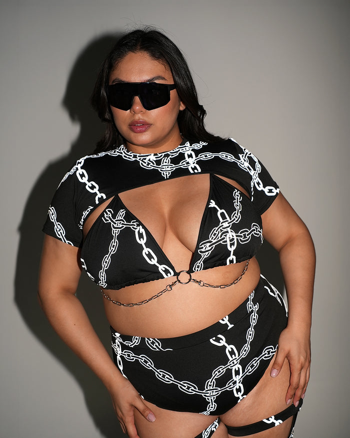 Power Surge Reflective Top with Ultra Crop