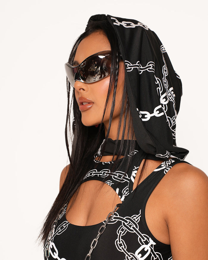Power Surge Silver Reflective Chain Hood