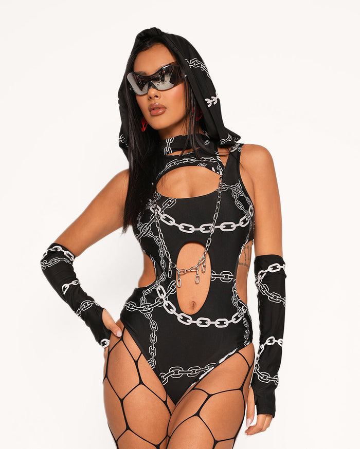 Power Surge Silver Reflective Chain Hood