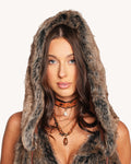 Prehistoric Babe Fur Hood