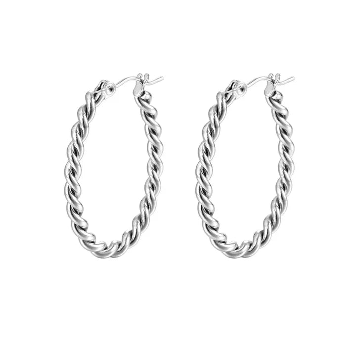Raleigh Twisted Hoops