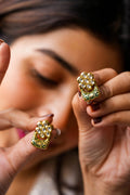Ramya Kundan Gold Plated Fusion Studs