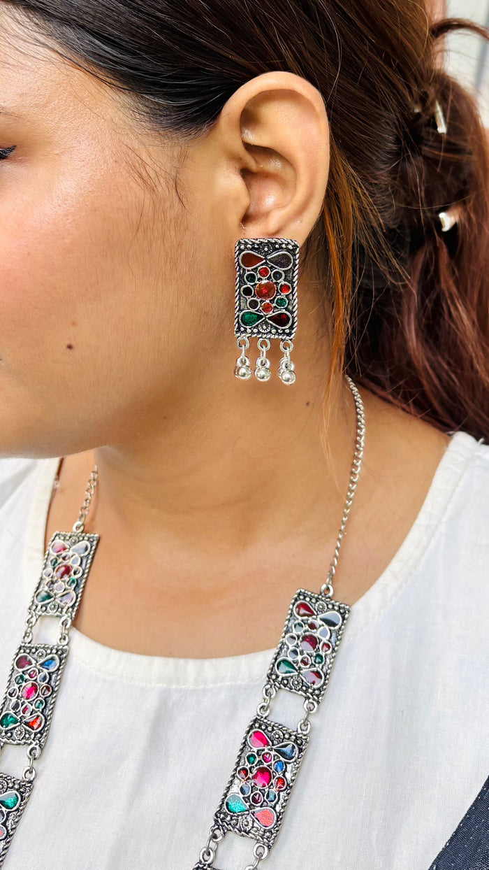 Rangeeli Neckpiece Set- With Matching Earrings