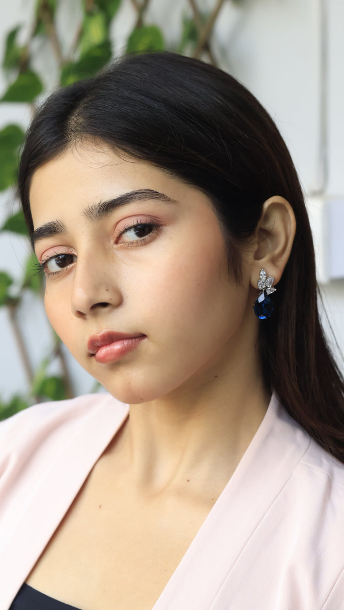 Rathna Swarovski Look Alike AD Earrings