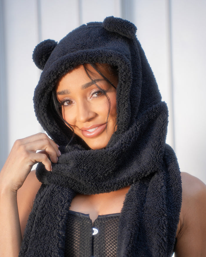 Rave Cub Bear Hat with Scarf