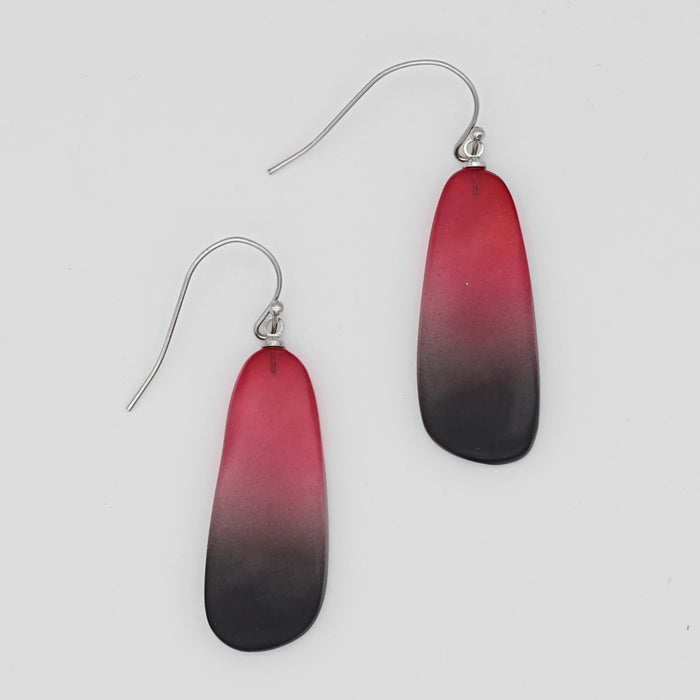 Red and Black Bennett Earrings - Sylca Designs - Chunky Jewelry