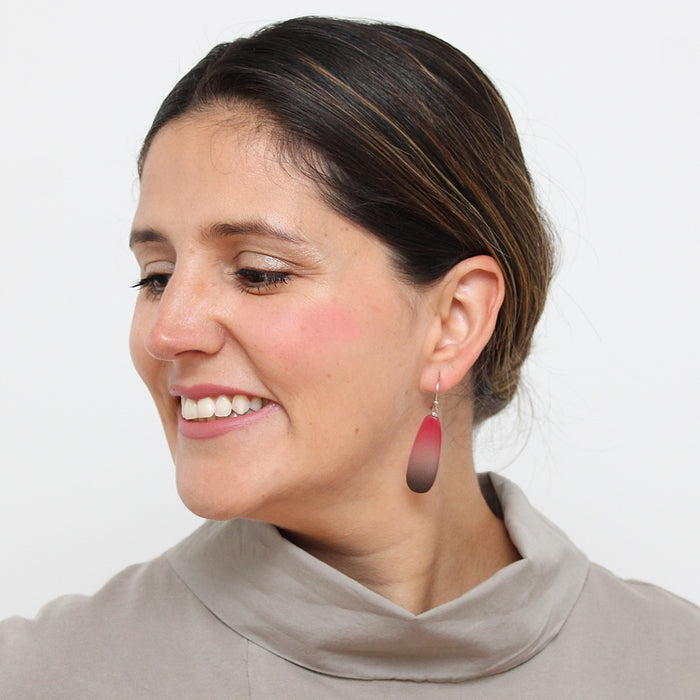 Red and Black Bennett Earrings - Sylca Designs - Chunky Jewelry