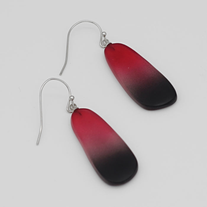 Red and Black Bennett Earrings - Sylca Designs - Chunky Jewelry