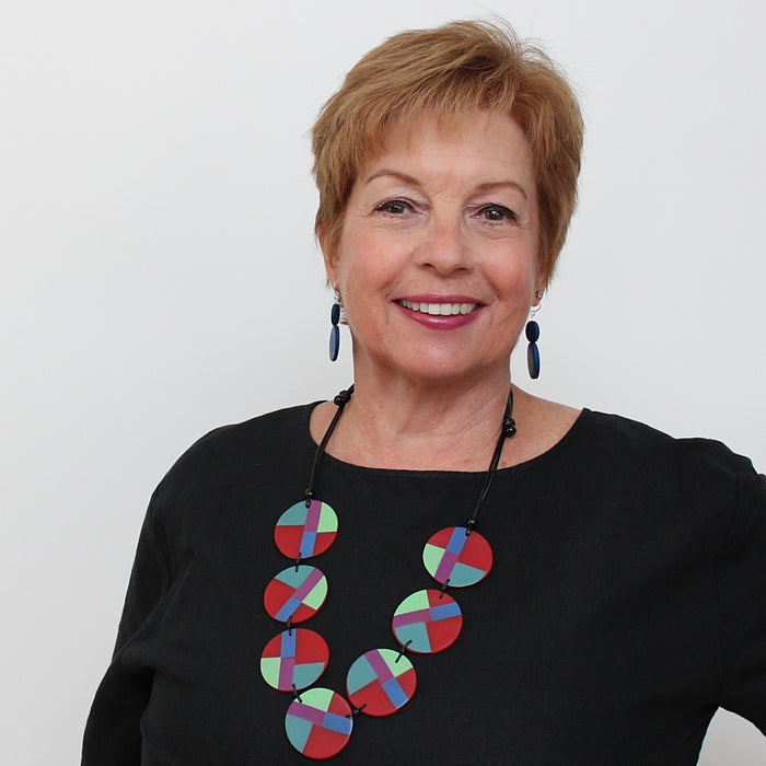 Red Multi Poppy Necklace - Sylca Designs - Chunky Jewelry