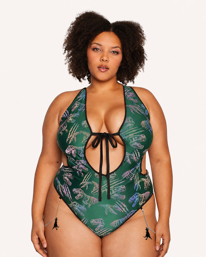 Reflective Rex Halter Bodysuit