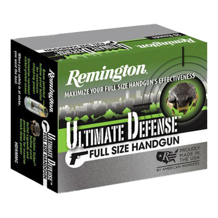 Remington Ammunition 9mm Luger 124 Grain Jacketed Hollow Point 20 Count
