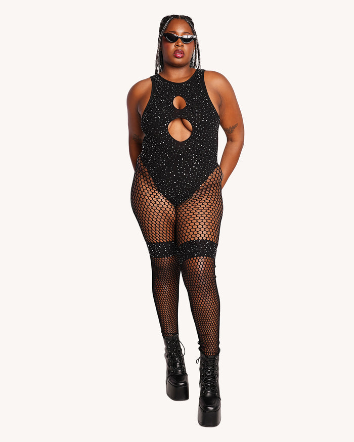 Rhinestone Brat Jumpsuit