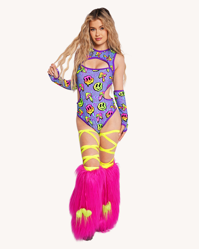 Rolita Couture x iHR Shroomface Cut Out Bodysuit