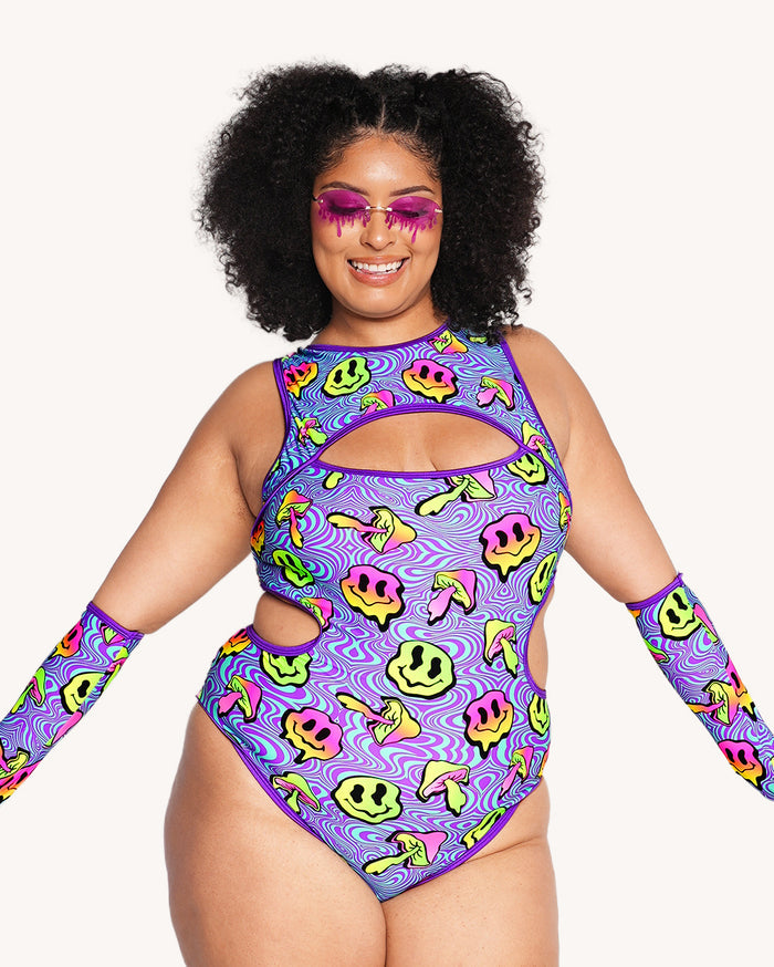 Rolita Couture x iHR Shroomface Cut Out Bodysuit