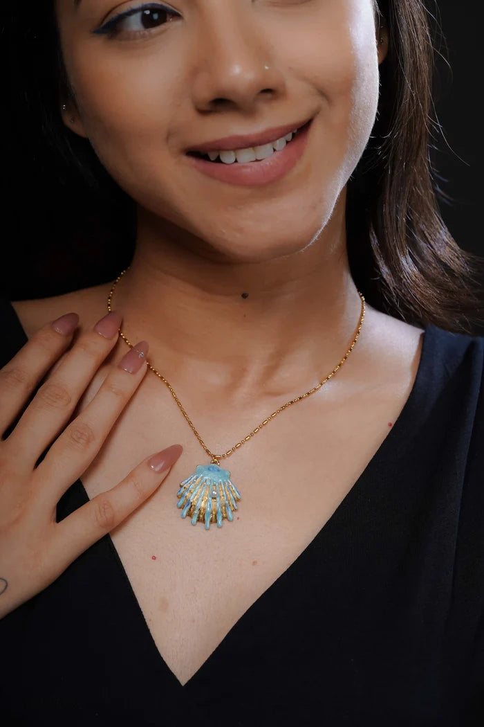 Sea Shell Pearl Anti Tarnish Neckpiece