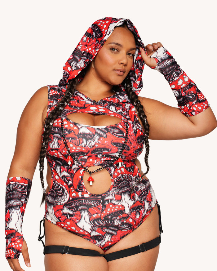 Secret Life of Mushroom Bodysuit and Sleeves Set