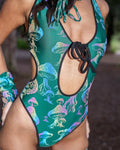 Secret of Life Mushroom Green Reflective Bodysuit