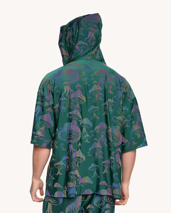 Secret of Life Mushroom Green Reflective Robe