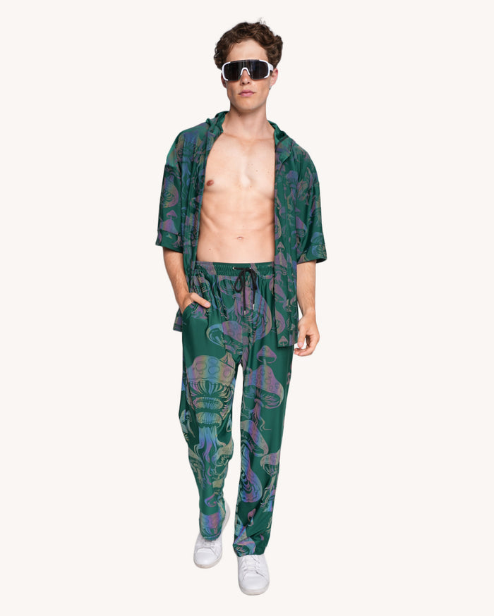 Secret of Life Mushroom Green Reflective Robe