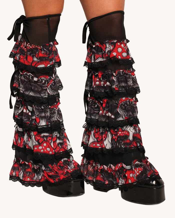 Secret of Life Mushroom Ruffle Leg Covers