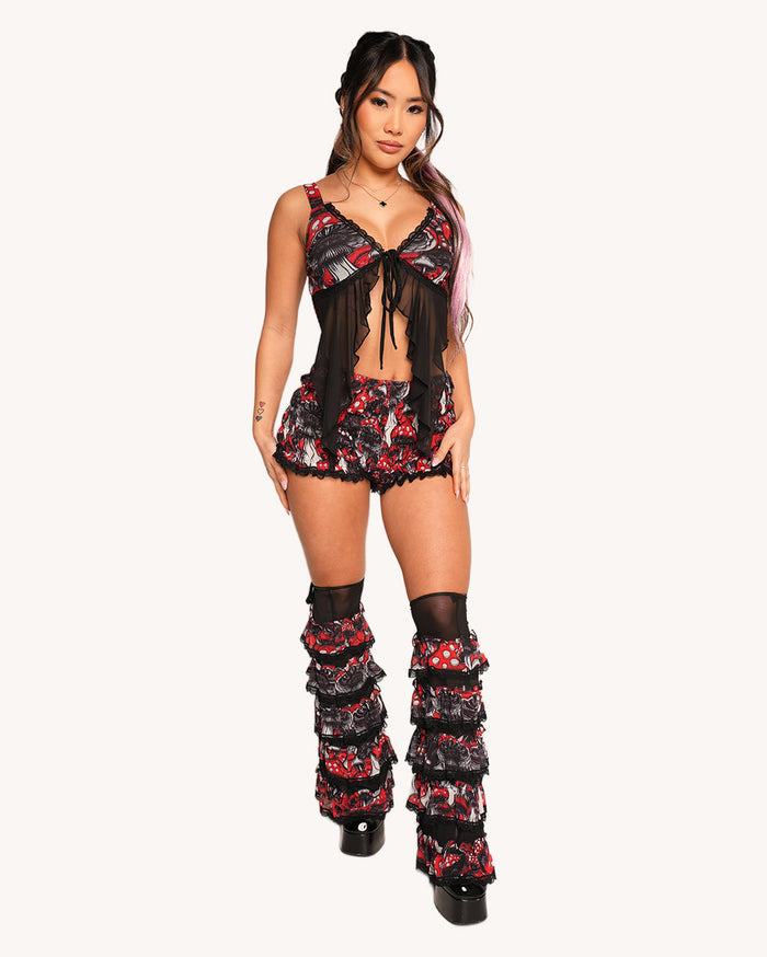 Secret of Life Mushroom Ruffle Leg Covers