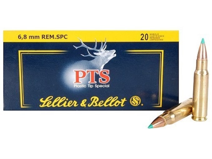 Sellier & Bellot Ammunition 6.8mm Remington SPC 110 Grain Polymer Tipped 20 Count