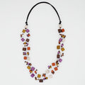 Shades of Pink Lia Floating Bead Necklace - Sylca Designs - Chunky Jewelry