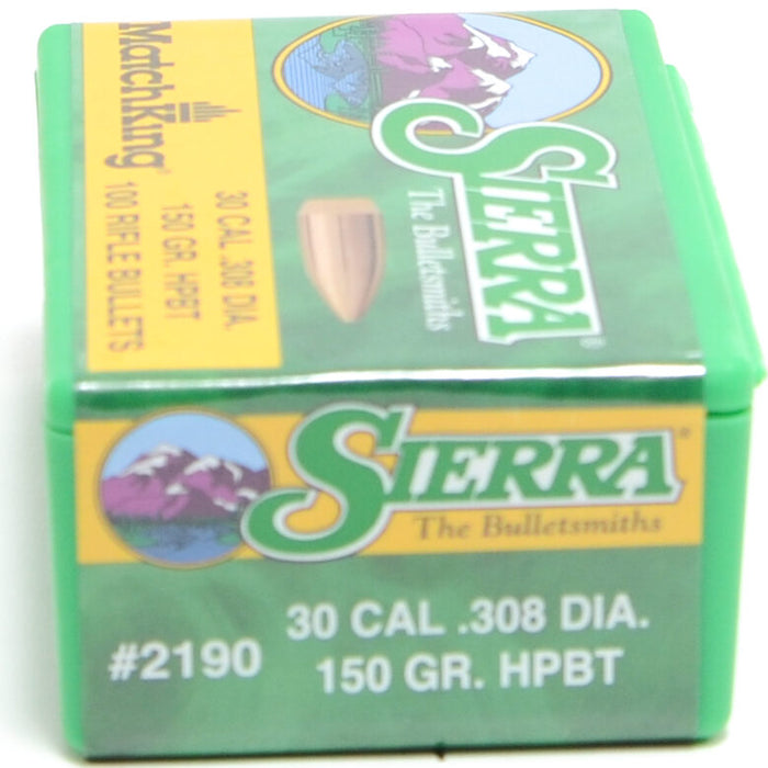 Sierra .308 / 30 150 Grain Hollow Point Boat Tail MatchKing (100)