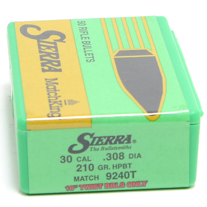 Sierra .308 / 30 210 Grain Hollow Point Boat Tail MatchKing (50)