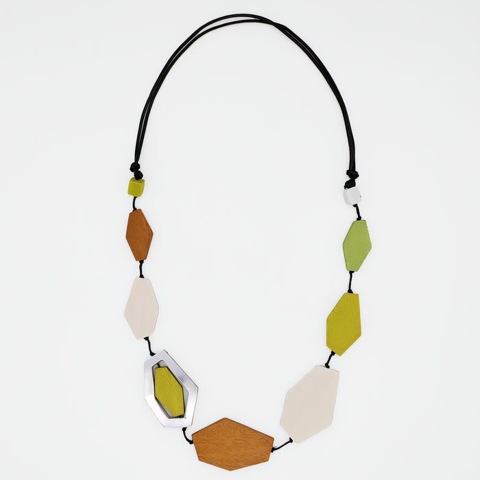 Silver Accent Iva Statement Necklace - Sylca Designs - Chunky Jewelry