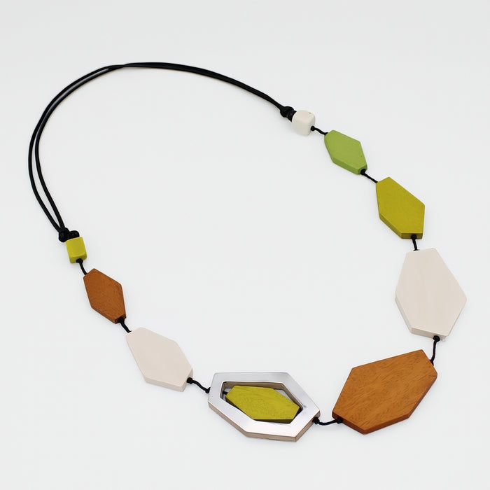 Silver Accent Iva Statement Necklace - Sylca Designs - Chunky Jewelry