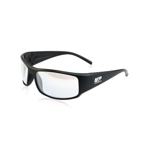 Smith & Wesson Tunderbolt Shooting Glasses Matte Black Frame Clear Mirrored Lens
