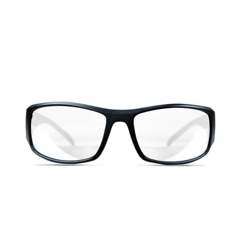 Smith & Wesson Tunderbolt Shooting Glasses Matte Black Frame Clear Mirrored Lens