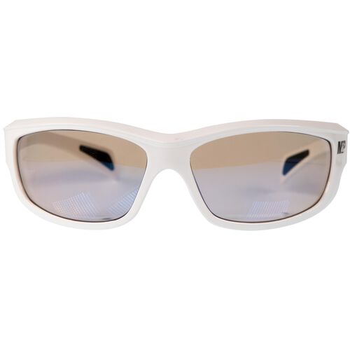 Smith & Wesson Whitehawk Shooting Glasses Gloss White Frame Clear Mirrored Lens