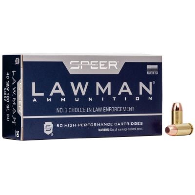 Speer Ammunition 40 S&W 180 Grain Total Metal Jacket 50 Count