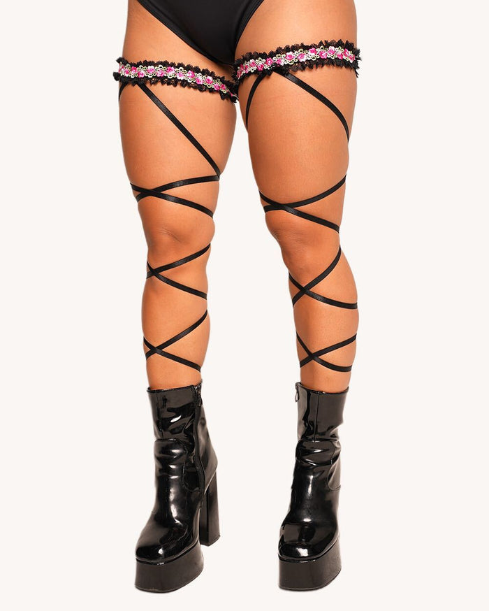 Springtime Spritz Floral Pair Leg Wraps