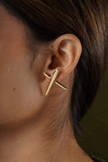 Statement Cross Studs ,Anti-Tarnish Steel Earrings