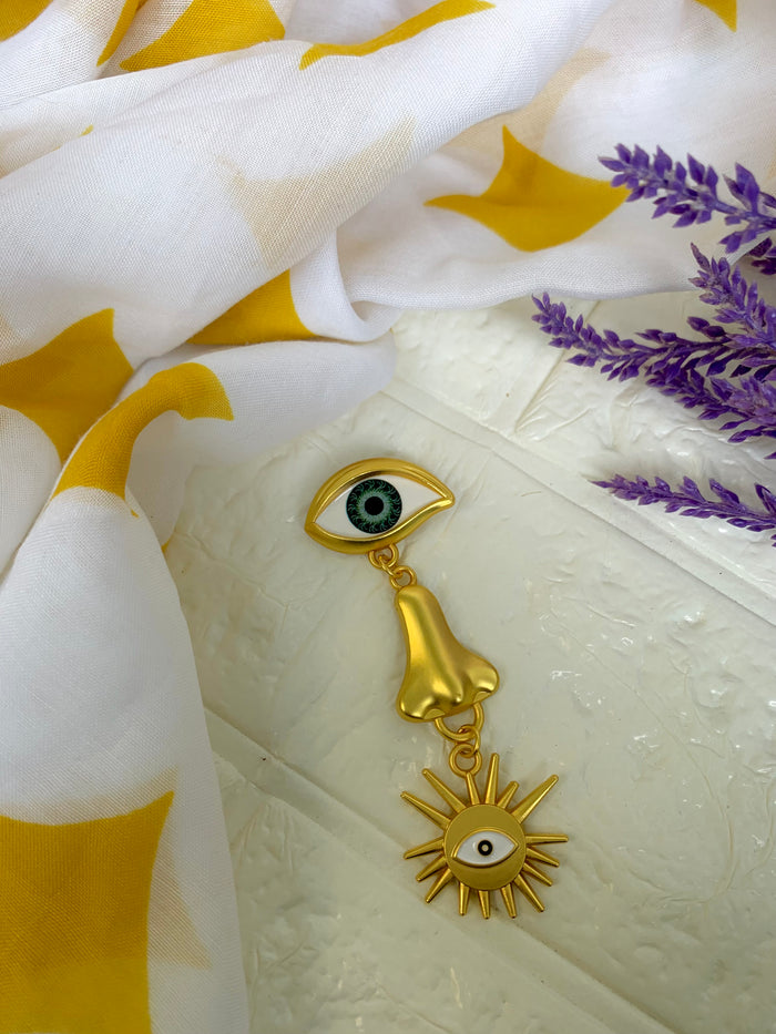Statement Drop Entangled Brooch