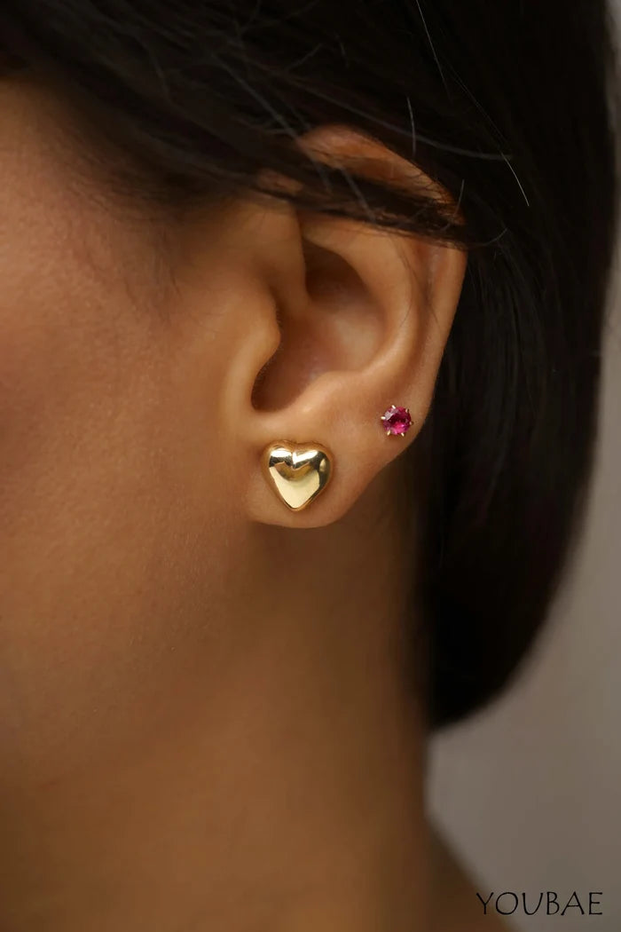 Statement Mini Heart Stud