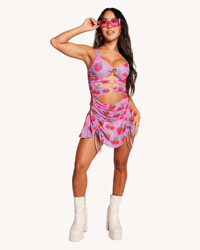 Strawberry Swing Mini Dress