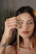 Studded Evil Eye Free Size Adjustable Wrist Band, Watch Look Alike Bracelet