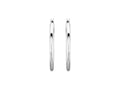 Stuller 20270:6000:P 14K White Gold 25mm Hoop Earrings – Polished Tube Design