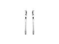 Stuller 20270:6001:P Hoop Earrings – 14K White Gold, 30 mm Polished Tube Design