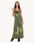 Sunflower State of Mind Overalls - Green