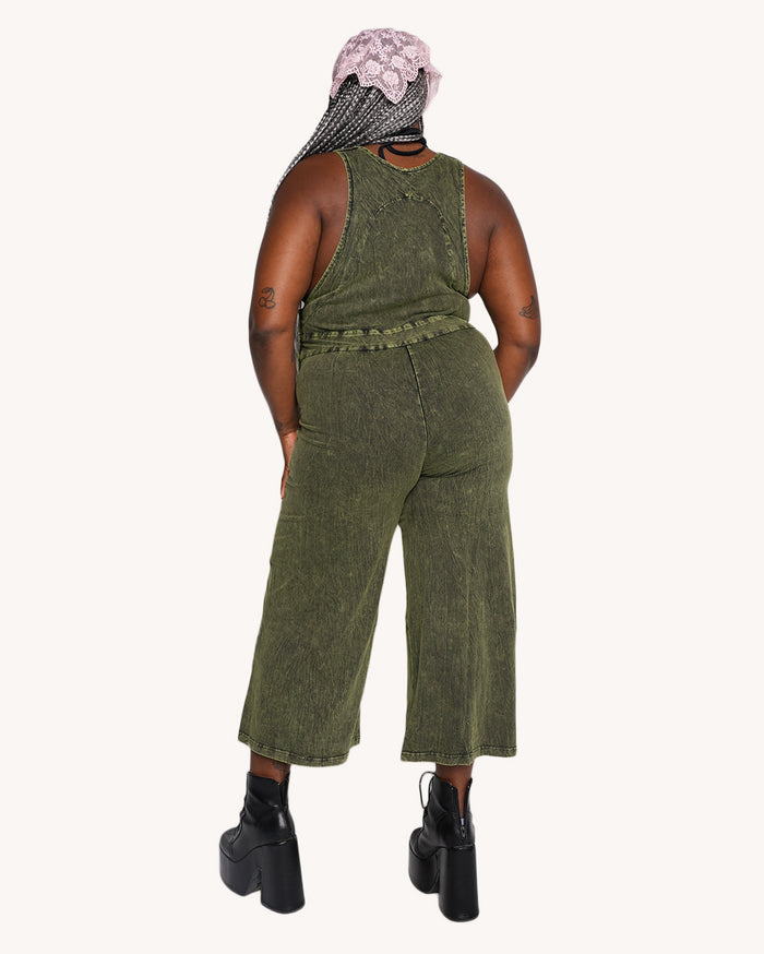 Sunflower State of Mind Overalls - Green