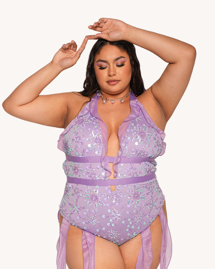 Sweet Serenade Halter Bodysuit