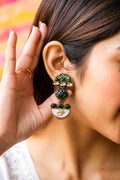 Tahana Kundan Gold Plated Fusion Earrings