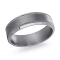 Tantalum Band Satin FInish Milgrain And Beveled Edges