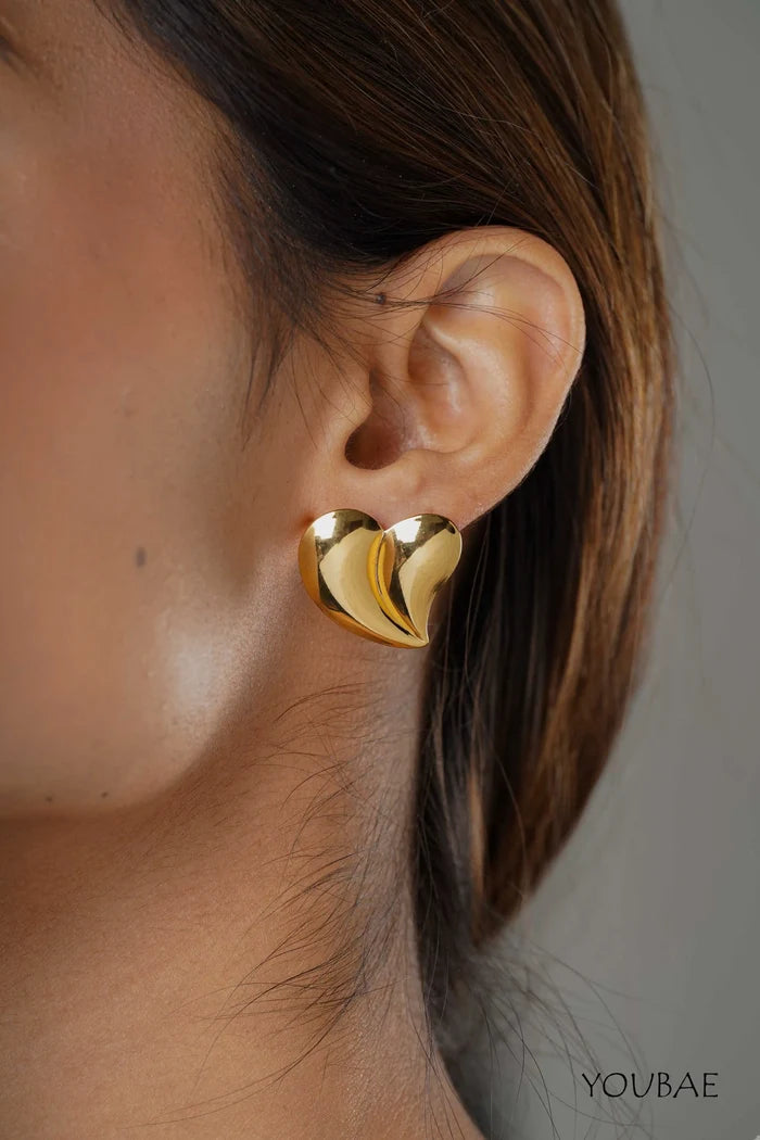 Tear Duo Anti-Tarnish Steel Earrings