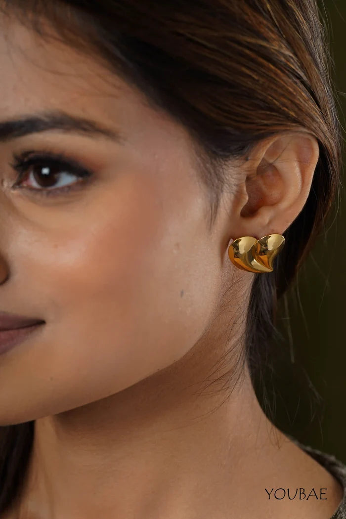 Tear Duo Anti-Tarnish Steel Earrings